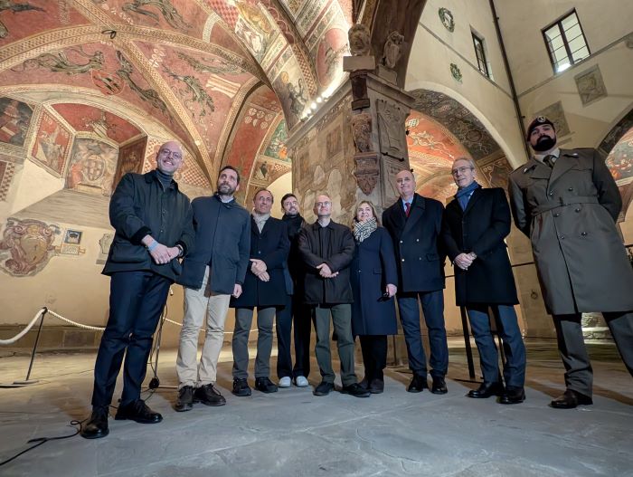 Rinnovato il cortile del Palazzo Pretorio con un nuovo impianto di illuminazione architettonica